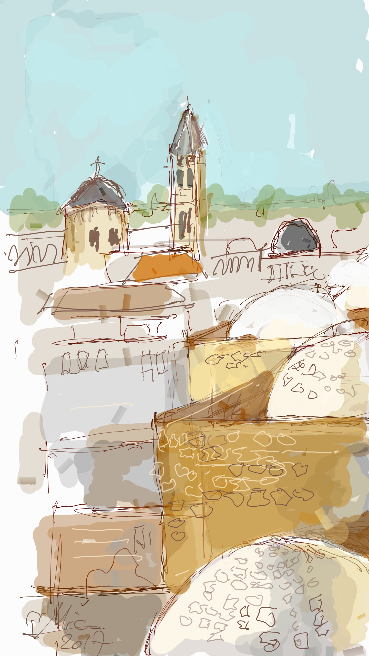 A Digital Free Hand painting tour in Jerusalem old city